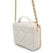 将图像加载到图库查看器中，Dior Box Bag Caro WhiteS5140UNGX_M900 Calf Leather
