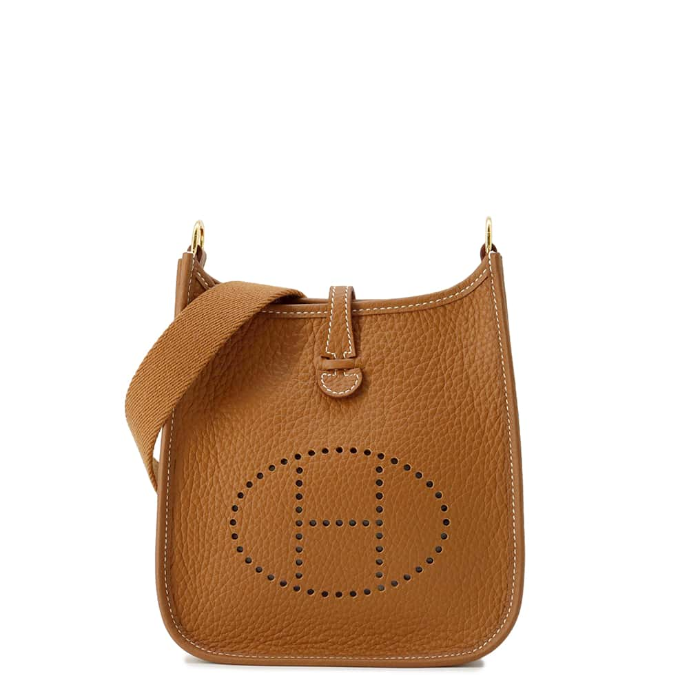 HERMES Evelyne Gold Taurillon Clemence Size TPM