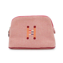 将图像加载到图库查看器中，HERMES Bolide Pouch Crazy H Orange /Framboise Cotton Size Mini
