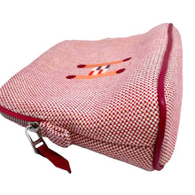 将图像加载到图库查看器中，HERMES Bolide Pouch Crazy H Orange /Framboise Cotton Size Mini
