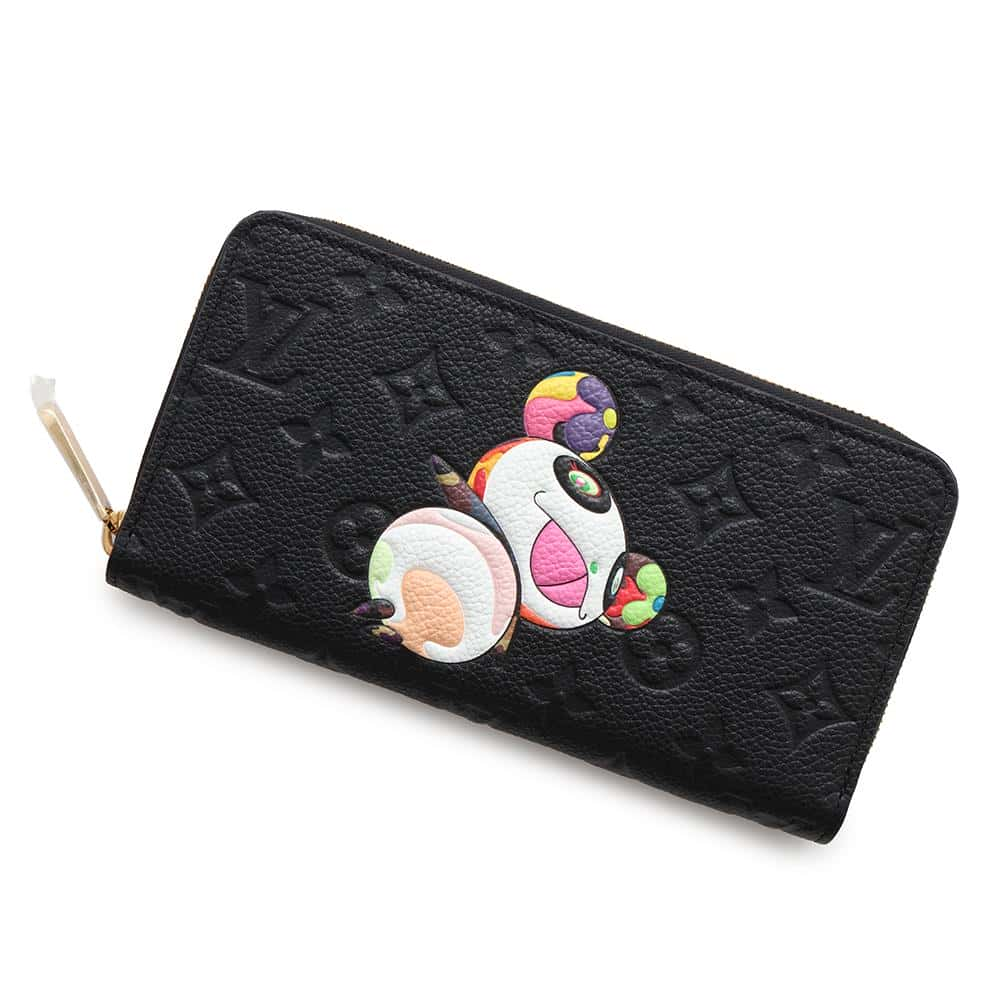 LOUIS VUITTON LV × TM Zippy Wallet Panda Japan Limited Edition NoirM14160 Monogram Empreinte Leather