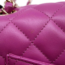 Load image into Gallery viewer, CHANEL Mini Matelasse ChainShoulder Bag PurpleA69900 Lambskin Size 20
