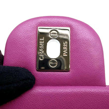 Load image into Gallery viewer, CHANEL Mini Matelasse ChainShoulder Bag PurpleA69900 Lambskin Size 20
