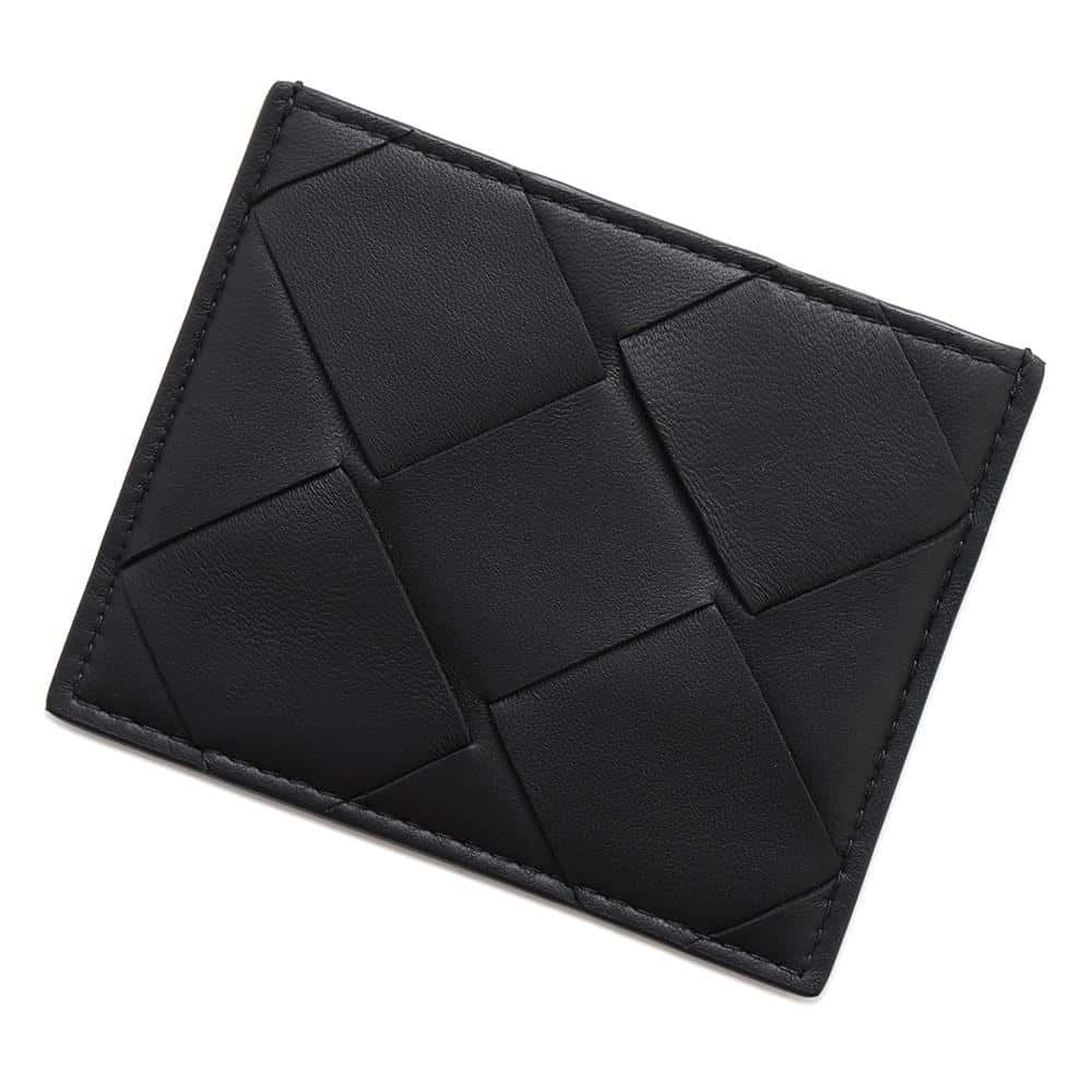 Bottega Veneta INTRECCIATO Card Case Black Leather