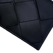 将图像加载到图库查看器中，Bottega Veneta INTRECCIATO Card Case Black Leather
