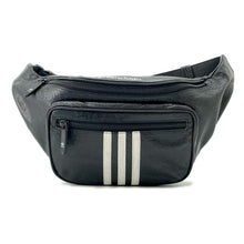 将图像加载到图库查看器中，BALENCIAGA Adidas Three Stripe Logo Belt Pack Black/White721841 Leather
