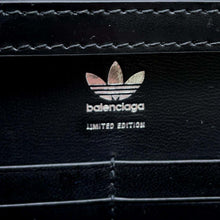 Load image into Gallery viewer, BALENCIAGA Adidas Hourglass Chain Wallet Black/White656050 Leather
