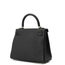 Load image into Gallery viewer, HERMES Kelly Retourne Black Togo Leather Size 25
