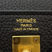 Load image into Gallery viewer, HERMES Kelly Retourne Black Togo Leather Size 25
