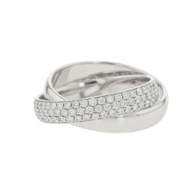 将图像加载到图库查看器中，TIFFANY&amp;Co. Paloma Melody 2 Band Ring Size Approximately No. 1260574189 18K White Gold
