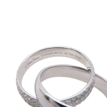 将图像加载到图库查看器中，TIFFANY&amp;Co. Paloma Melody 2 Band Ring Size Approximately No. 1260574189 18K White Gold
