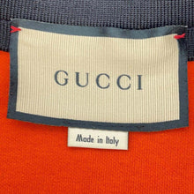 将图像加载到图库查看器中，GUCCI Logo Knitted Fabric Size XS Orange/Black644599 Polyester55% Cotton45%
