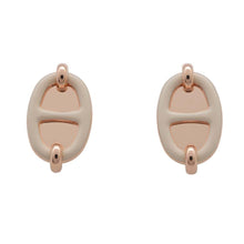 Load image into Gallery viewer, HERMES Mini Maillon Earrings Marong rasse Gold Plated
