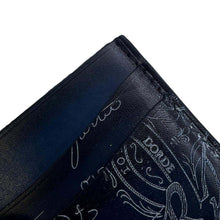 Load image into Gallery viewer, Berluti Bamboo Neo Card Case Navy Leather
