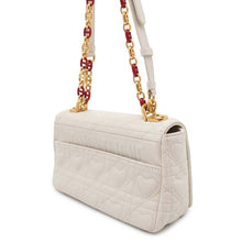 将图像加载到图库查看器中，Dior Karo Che Shoulder Bag 2021 Limited Edition White/RedM9241UWHC Leather Size Small
