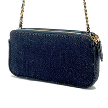 Load image into Gallery viewer, CHANEL Deauville Chain Wallet NavyA81978 Canvas/Leather
