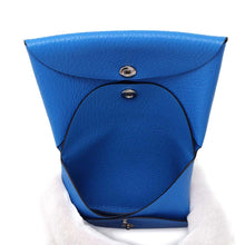 将图像加载到图库查看器中，HERMES Calvi Duo Blue france Chevre Myzore Goatskin
