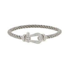 将图像加载到图库查看器中，FRED Force 10 Bracelet Size Large/180B0050-6B0109 18KWG Stainless Steel
