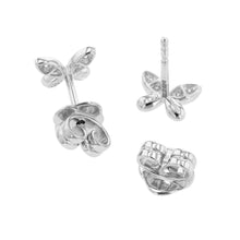 将图像加载到图库查看器中，GRAFF Pave Butterfly Diamond Petit Stud EarringsRGE1563 18K White Gold
