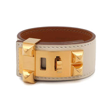 Load image into Gallery viewer, HERMES Collier de Chien 24 Bracelet Size T1 Nata Swift Leather
