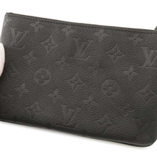 Load image into Gallery viewer, LOUIS VUITTON Pochette double zip NoirM68568 Monogram Empreinte Leather
