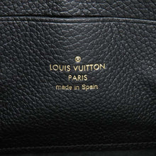 将图像加载到图库查看器中，LOUIS VUITTON Pochette double zip NoirM68568 Monogram Empreinte Leather
