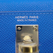 将图像加载到图库查看器中，HERMES Mini Kelly Do Blue Hydra Epsom
