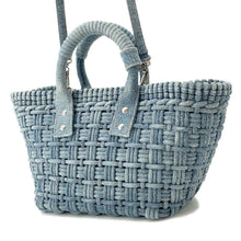 Load image into Gallery viewer, BALENCIAGA Bistro 2WAY Shoulder Bag Blue671342 Denim Size XS
