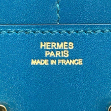 Load image into Gallery viewer, HERMES Constance compact Blue Izmir Tadelakt Leather
