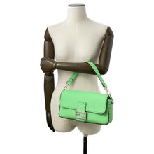 将图像加载到图库查看器中，FENDI Selleria Mamma Bucket 2wayBag Light Green8BR600 Leather
