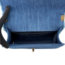 Load image into Gallery viewer, CHANEL Boy Chanel Patchwork ChainShoulder Bag Blue Denim
