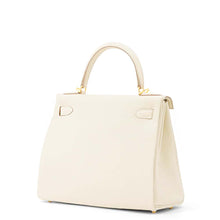 Load image into Gallery viewer, HERMES Kelly Retourne Craie Togo Leather Size 28
