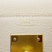 将图像加载到图库查看器中，HERMES Kelly Retourne Craie Togo Leather Size 28
