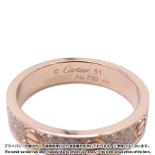 将图像加载到图库查看器中，CARTIER Love Wedding Ring Small Model Size 51/#11 SmallB4085851/B4085800 18K Pink Gold
