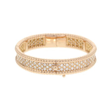 将图像加载到图库查看器中，Van Cleef &amp; Arpels Perlée Diamond Bracelet 3-row model Extra Small model Size S sizeVCARO14900 18K Pink Gold
