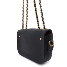 将图像加载到图库查看器中，CHANEL Matelasse Flap Bag &amp; Coin Purse ChainShoulder Bag BlackAS1094 Calf Leather
