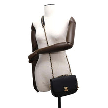 Load image into Gallery viewer, CHANEL Matelasse Flap Bag &amp; Coin Purse ChainShoulder Bag BlackAS1094 Calf Leather
