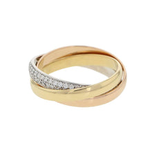 Load image into Gallery viewer, CARTIER Trinity Ring Size SM/52/#12 K18YG K18PG K18WG
