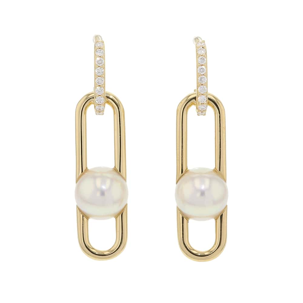 TASAKI Fine Link EarringsE-4225-18KYG 18K Yellow Gold