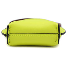 将图像加载到图库查看器中，LOEWE Gate Pocket Smiley Yellow Leather
