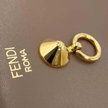 将图像加载到图库查看器中，FENDI By the Way Round Zip Wallet Brown8M0401 Leather
