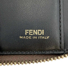 将图像加载到图库查看器中，FENDI By the Way Round Zip Wallet Brown8M0401 Leather
