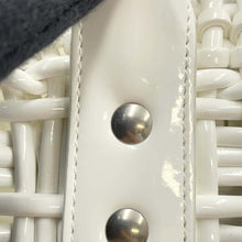 Load image into Gallery viewer, BALENCIAGA Bistro Basket Bag White671342 Patent Leather Size XS
