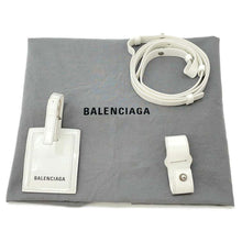 Load image into Gallery viewer, BALENCIAGA Bistro Basket Bag White671342 Patent Leather Size XS
