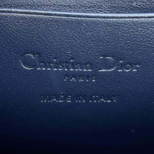 将图像加载到图库查看器中，Dior Phone holder I LOVE Paris Navy/Red Leather
