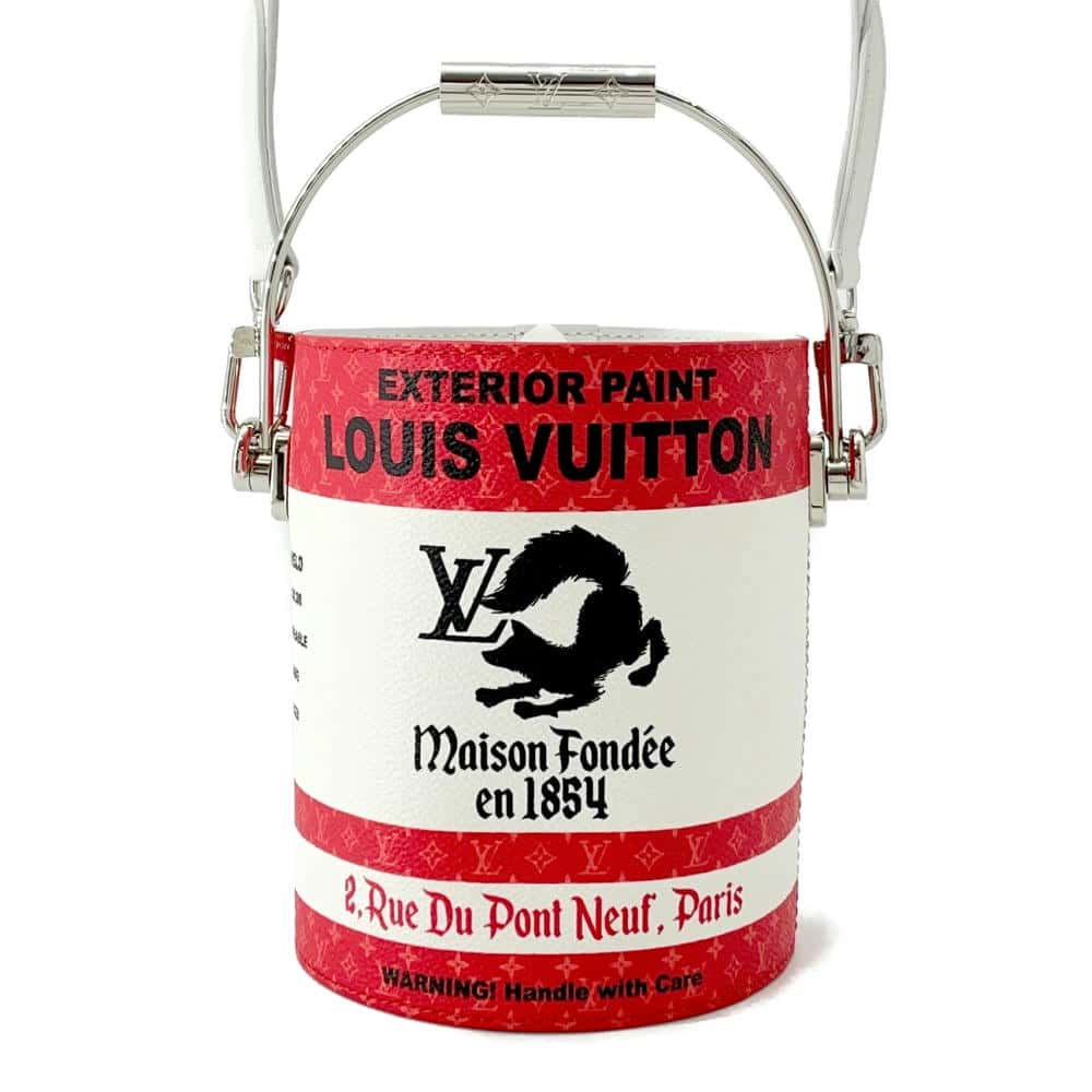 LOUIS VUITTON LV paint can RedM81595 Monogram PVC Coated Canvas