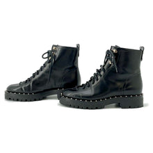 将图像加载到图库查看器中，Valentino Garavani Rock Studded Boots Black Leather Size 35
