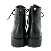 将图像加载到图库查看器中，Valentino Garavani Rock Studded Boots Black Leather Size 35
