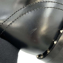 将图像加载到图库查看器中，Valentino Garavani Rock Studded Boots Black Leather Size 35
