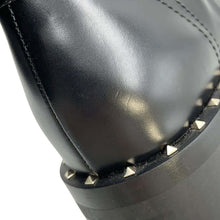 将图像加载到图库查看器中，Valentino Garavani Rock Studded Boots Black Leather Size 35
